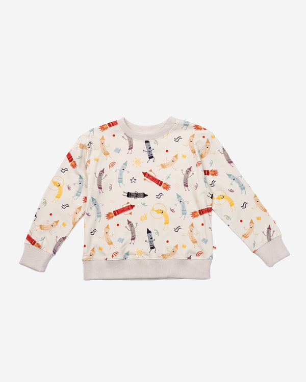 Printed Sweatshirt Set