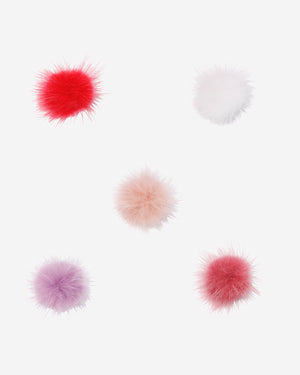 Mink Ball Hair Clips