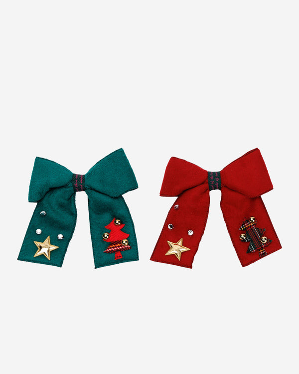 Christmas Bow Hair Clips