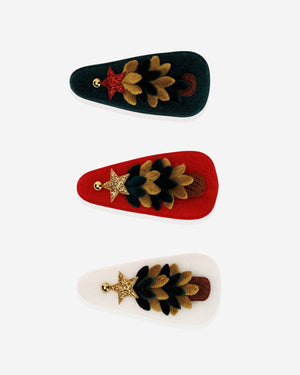 Christmas Tree Hair Clips