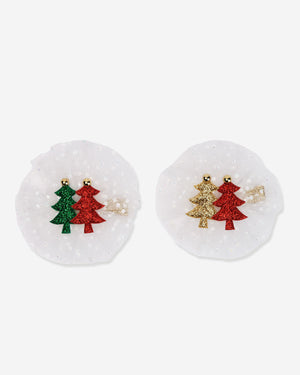 Tutu Christmas Tree Hair Clip