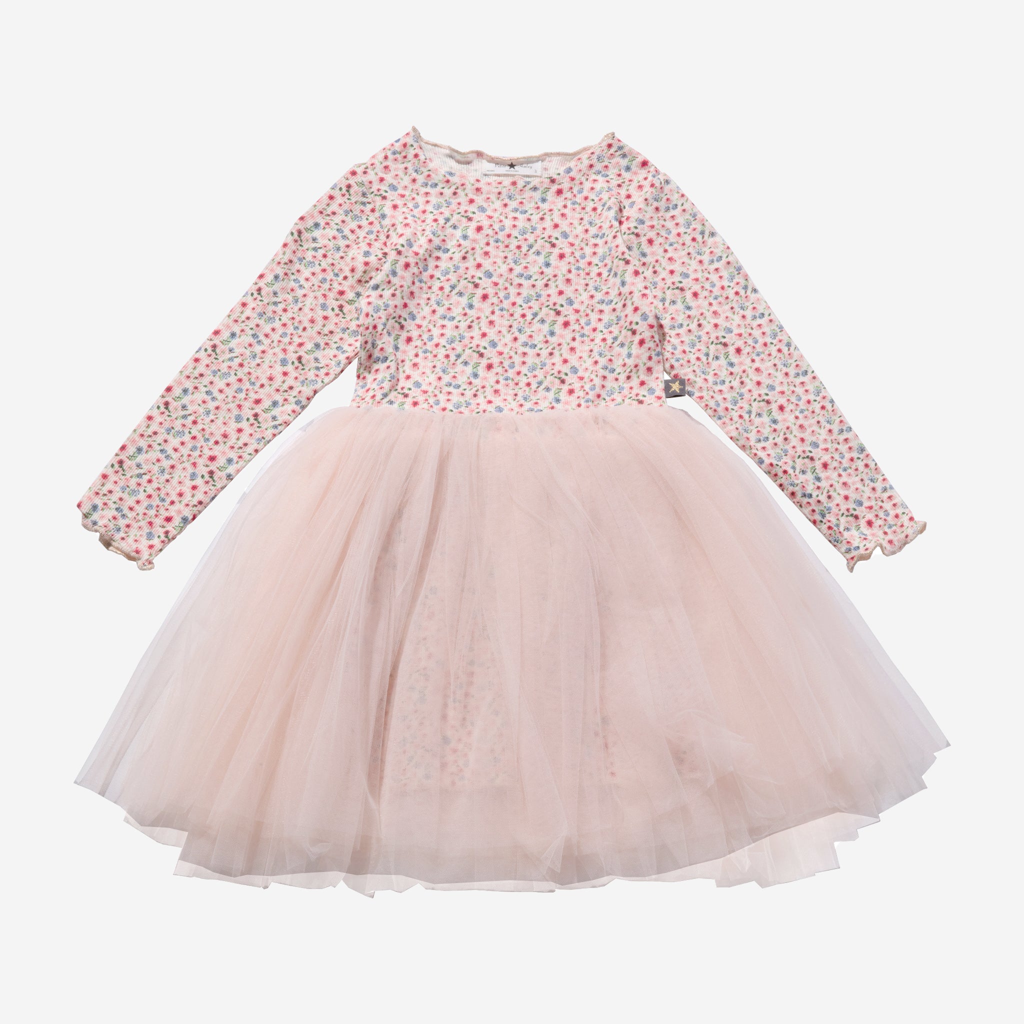 long sleeve pink tutu dress Vintage Flower Tutu Dress Pink / 12M