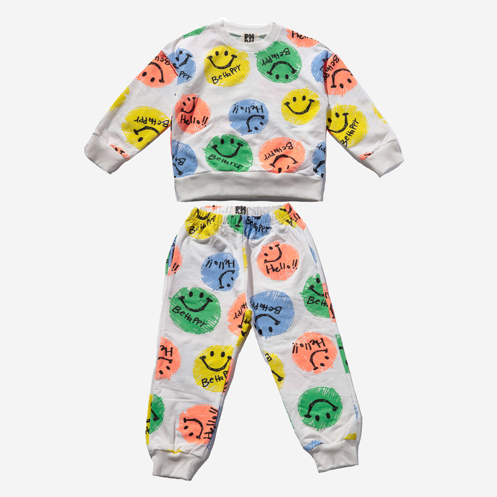 Smile Sweatshirt Set