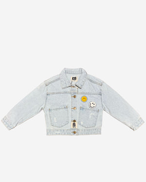 Patched Denim Jacket