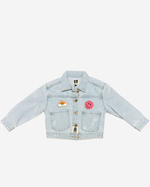 Patched Denim Jacket