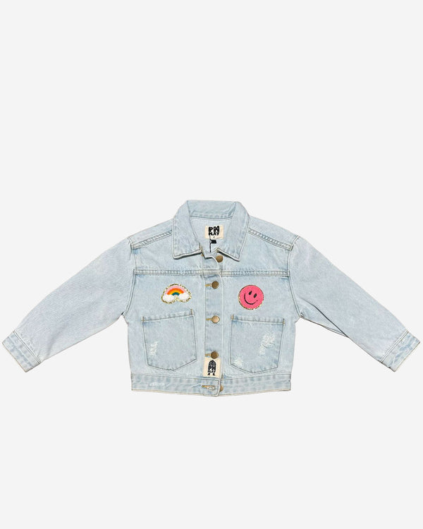 Patched Denim Jacket