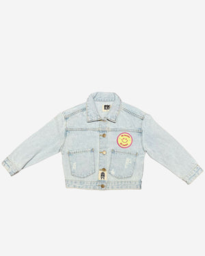 Patched Denim Jacket