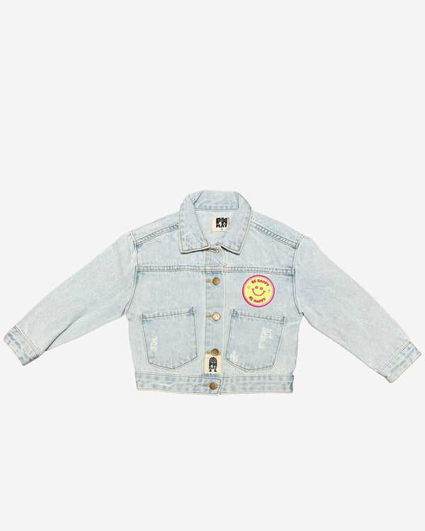 Patched Denim Jacket