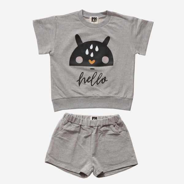 gray hello