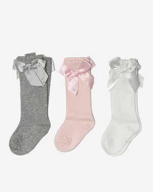 Bow Kneehigh Socks