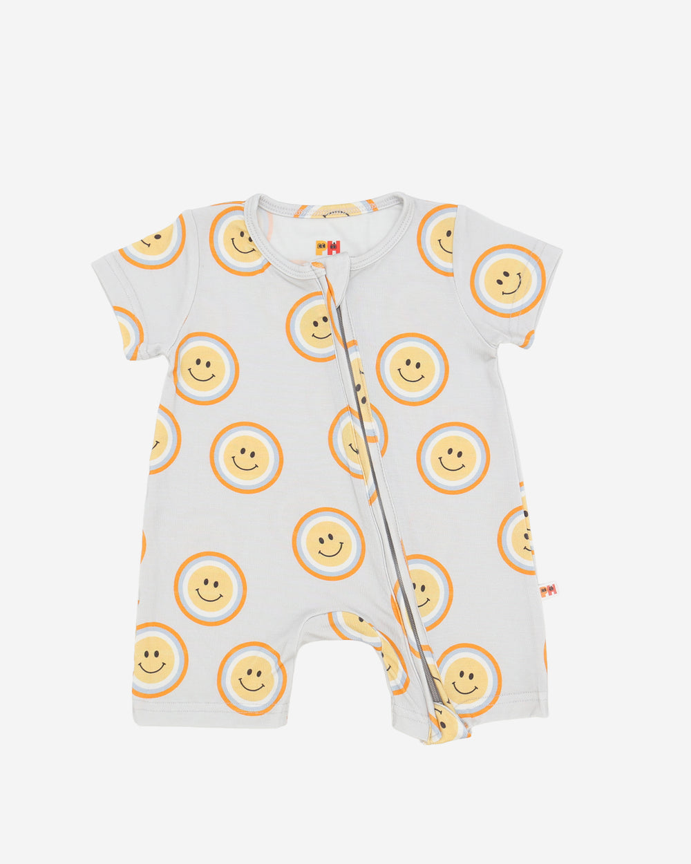 Bamboo SS Zipper Romper