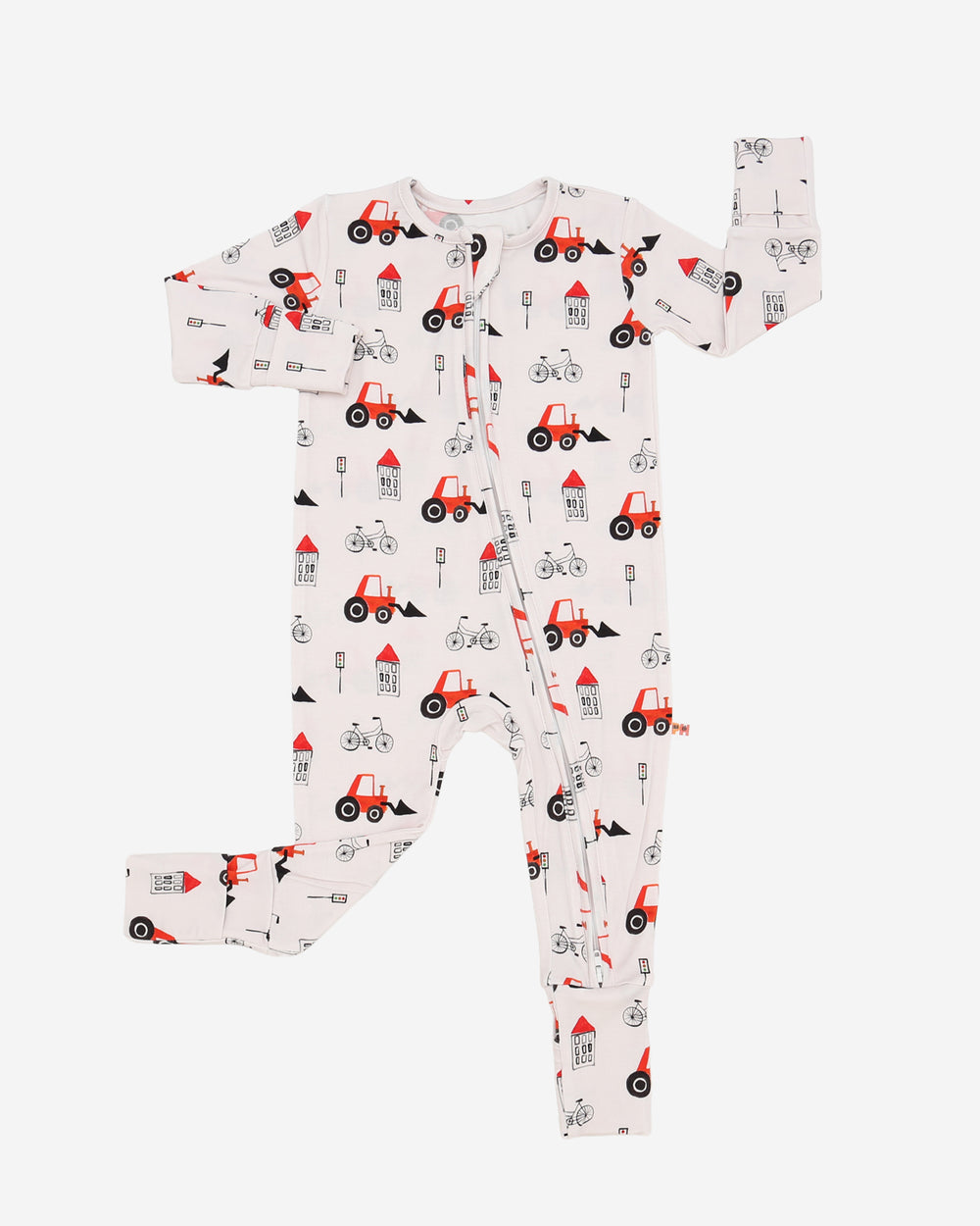 Bamboo LS Zipper Romper