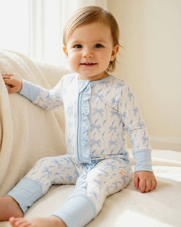 Bamboo LS Zipper Romper