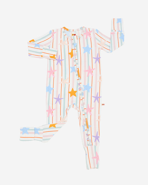 Bamboo LS Zipper Romper