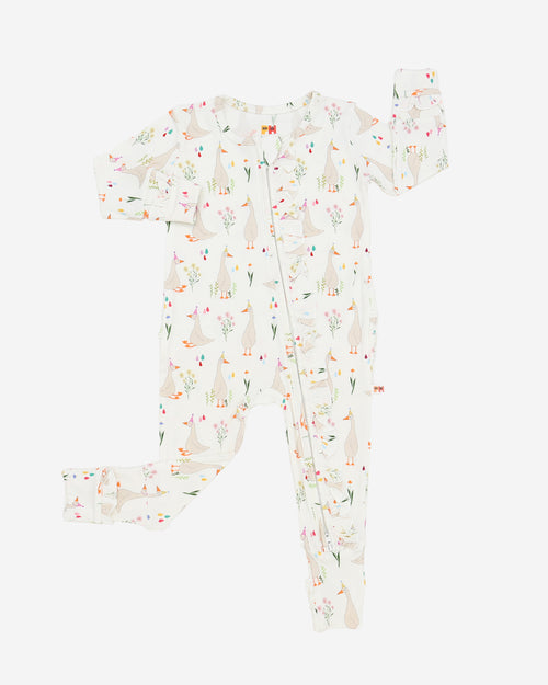 Bamboo LS Zipper Romper
