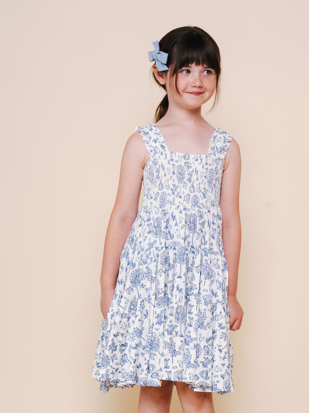 Bamboo Ruffle Strap Dress