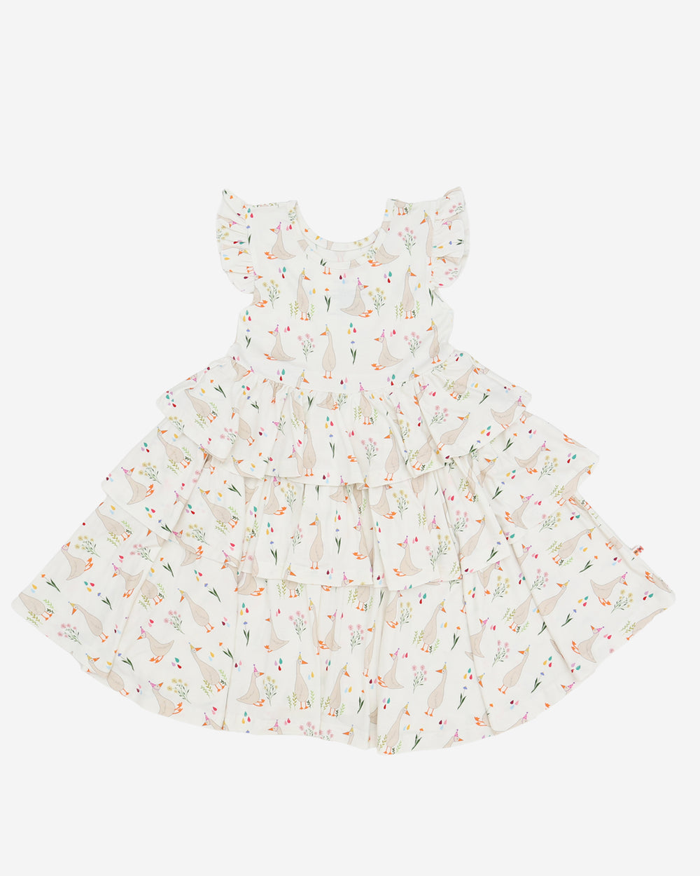 Bamboo Ruffle Layered Dress