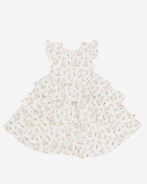 Bamboo Ruffle Layered Dress