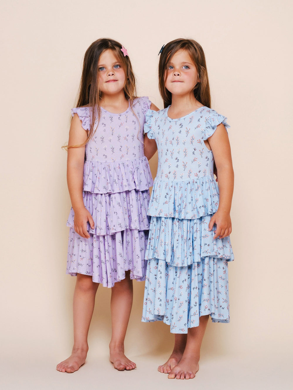 Bamboo Ruffle Layered Dress