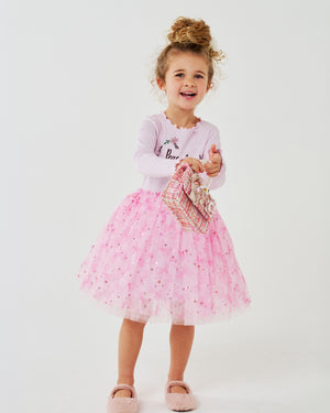 Embroidered Flower Tutu