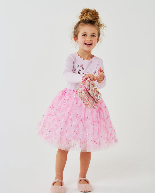 Embroidered Flower Tutu