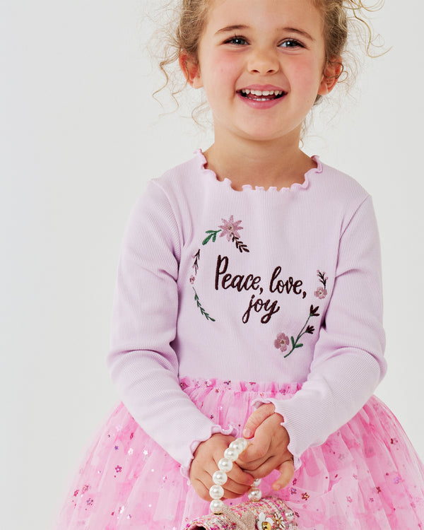 Embroidered Flower Tutu