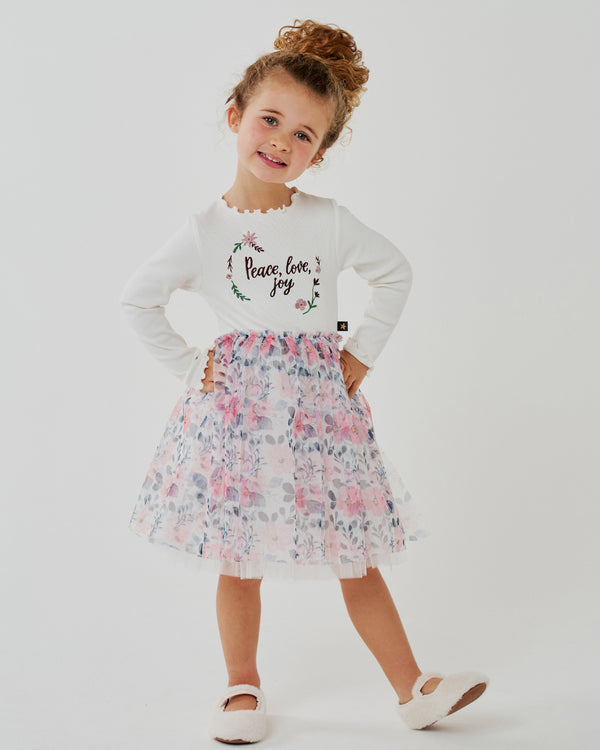 Embroidered Flower Tutu