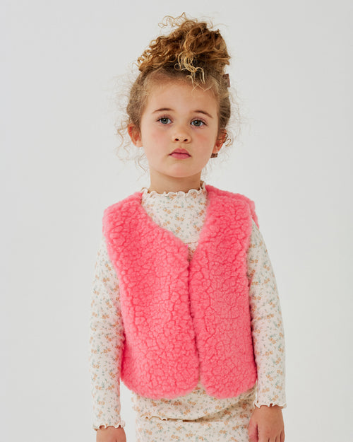 Nari Flower Teddy Vest