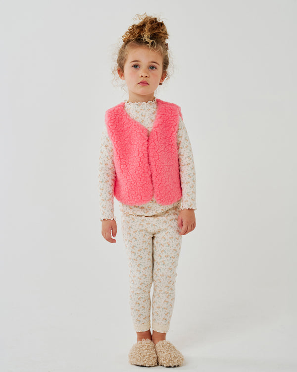 Nari Flower Teddy Vest