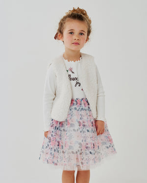 Nari Flower Teddy Vest