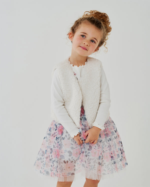 Nari Flower Teddy Vest