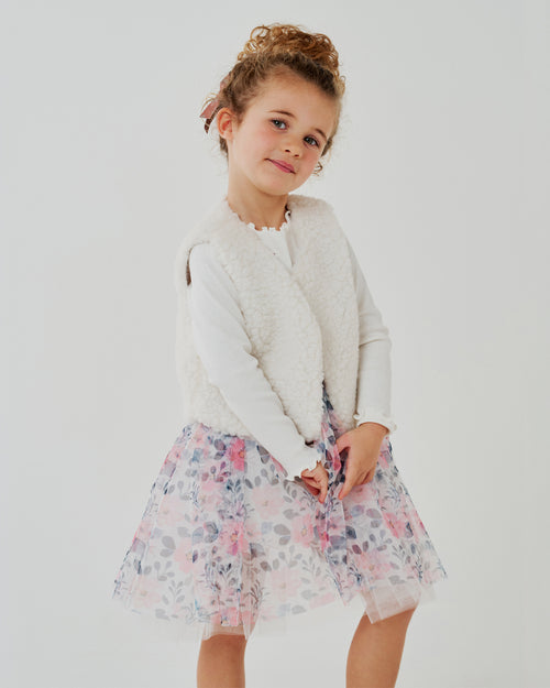 Nari Flower Teddy Vest