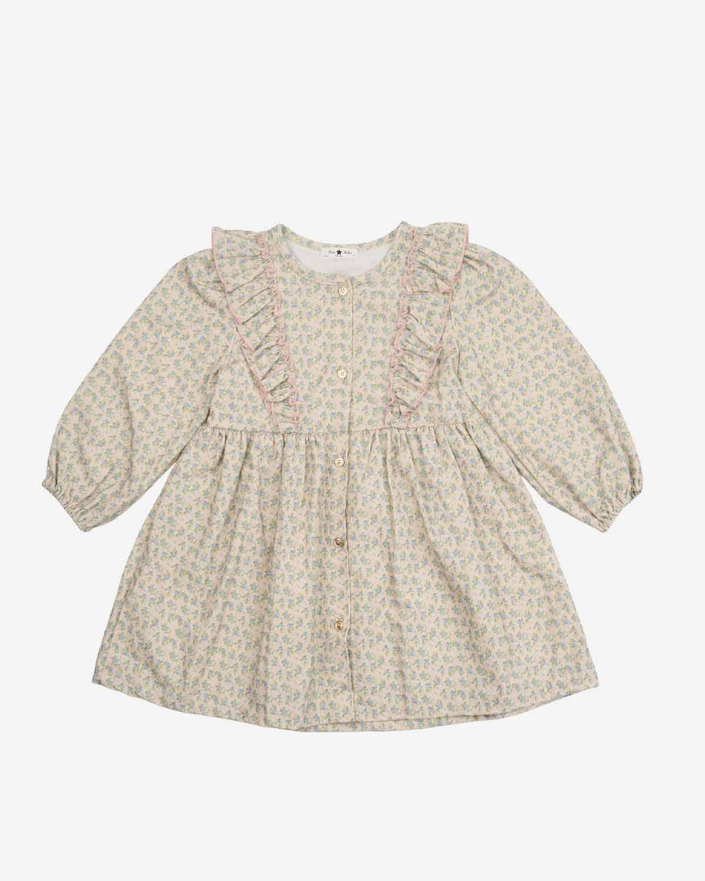 Maddie Ruffle Corduroy Dress
