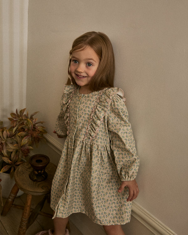 Maddie Ruffle Corduroy Dress