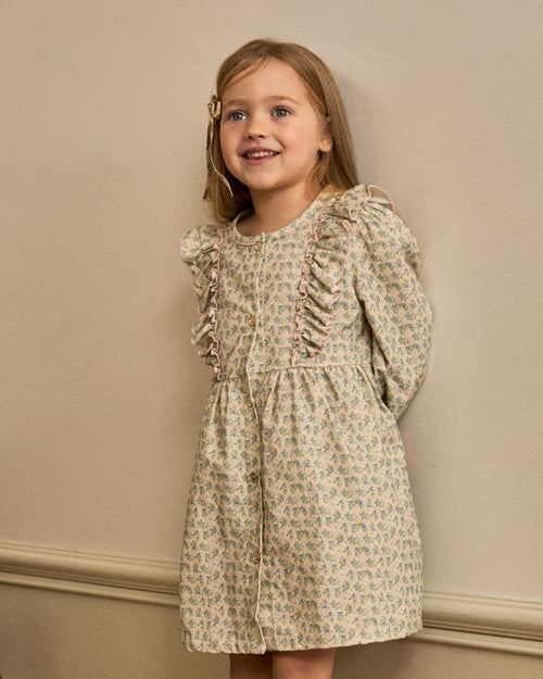 Maddie Ruffle Corduroy Dress