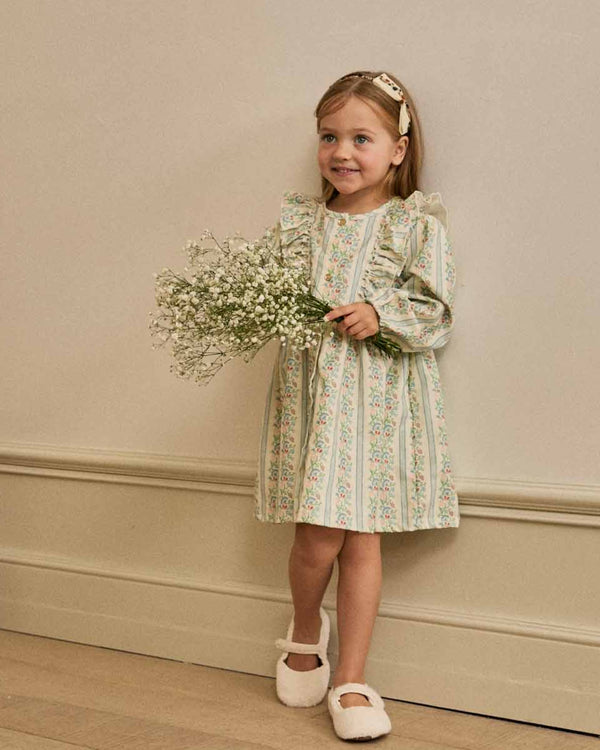 Maddie Ruffle Corduroy Dress
