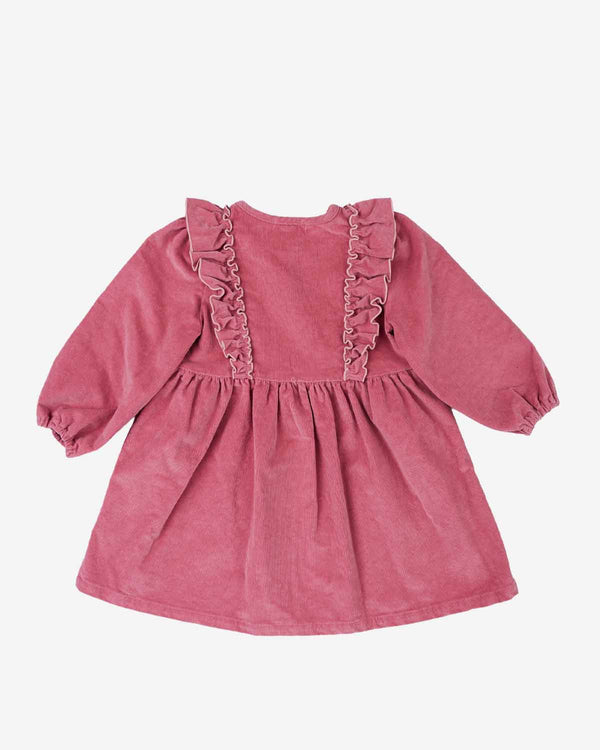 Maddie Ruffle Corduroy Dress