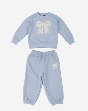 Karina Bow Sweatshirt Set