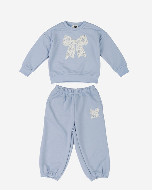 Karina Bow Sweatshirt Set