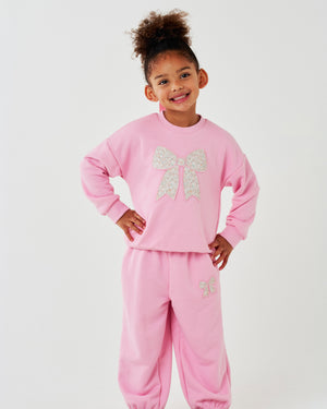 Karina Bow Sweatshirt Set