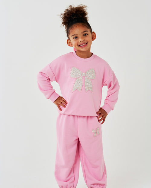 Karina Bow Sweatshirt Set