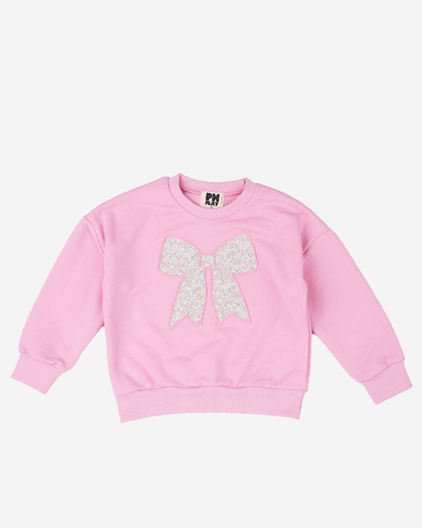 Karina Bow Sweatshirt Set