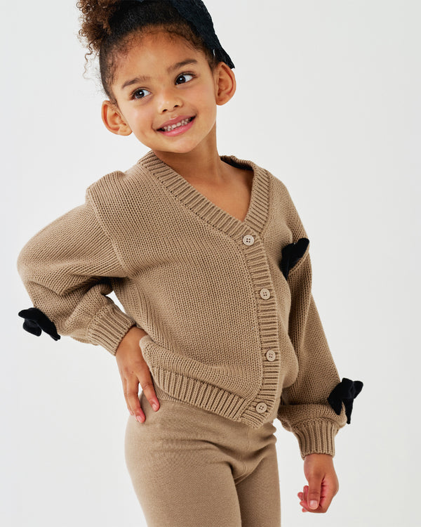 Knit Bow Cardigan