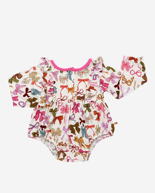 BB LS Ruffle Bubble Romper