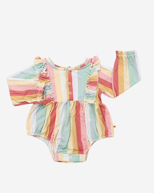 BB LS Ruffle Bubble Romper