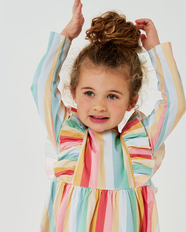 Organic Ruffle LS Dress