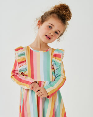 Organic Ruffle LS Dress