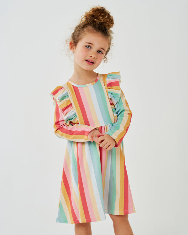 Organic Ruffle LS Dress