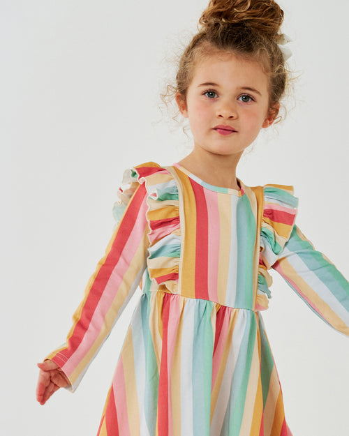 Organic Ruffle LS Dress