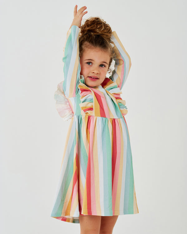 Organic Ruffle LS Dress